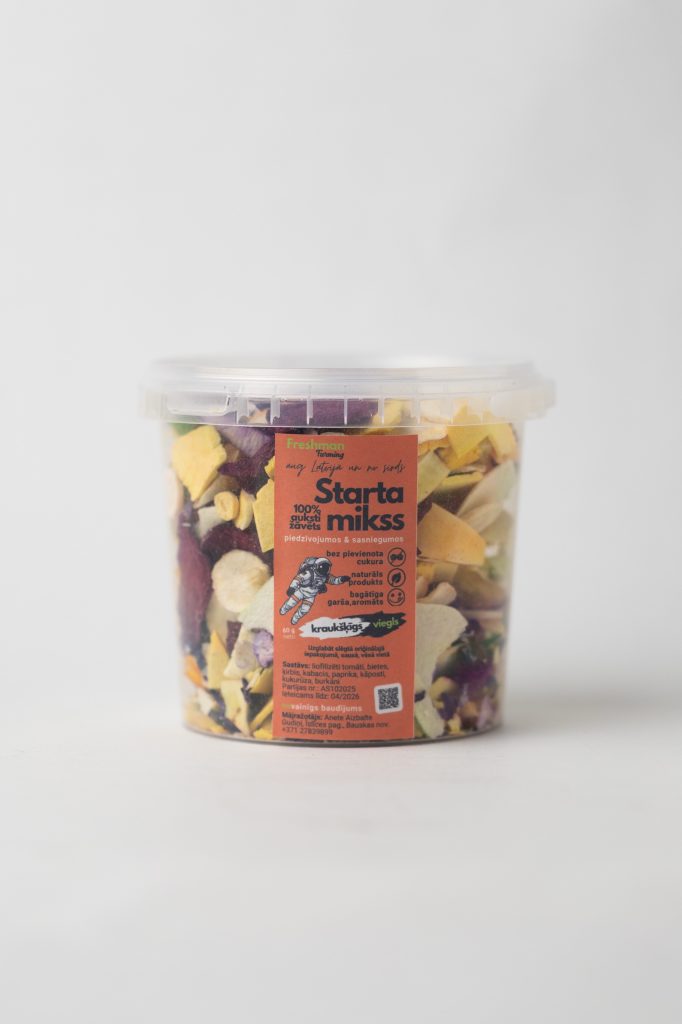 Starta dārzeņu mikss — auksti žāvēts