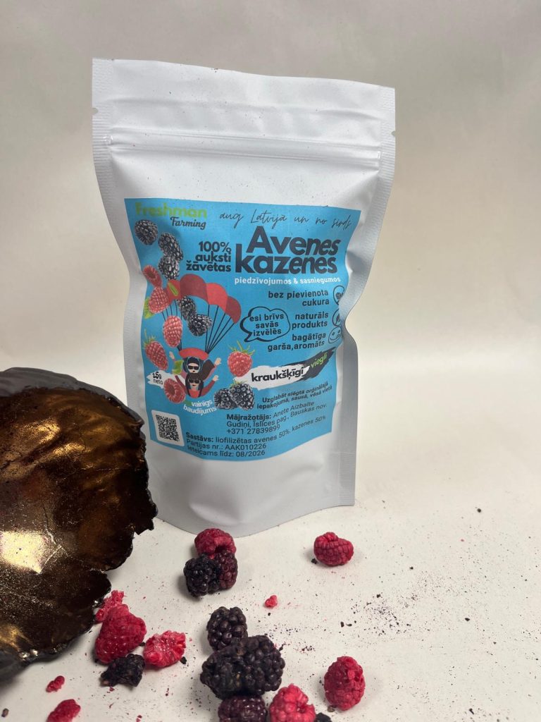 Liofilizētas avenes un kazenes